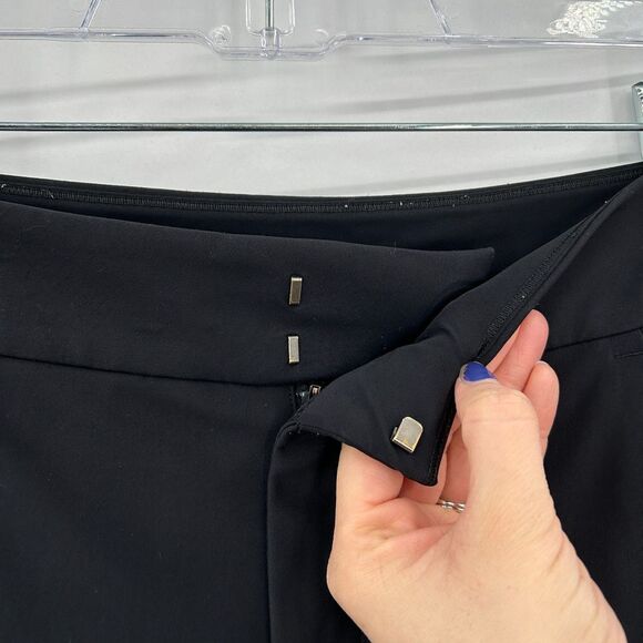 ATHLETA *Flawed* Black Stellar Trouser Stretch Ankle Zip Pants Size 6 - Picture 10 of 10